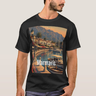 T-shirt Marmaris Turquie Illustration de Voyage Vintage T-