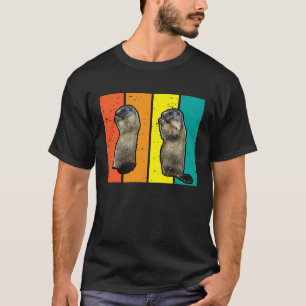 T-shirt Marmot Squirrel Retro Hommes Vintages Femmes Enfan