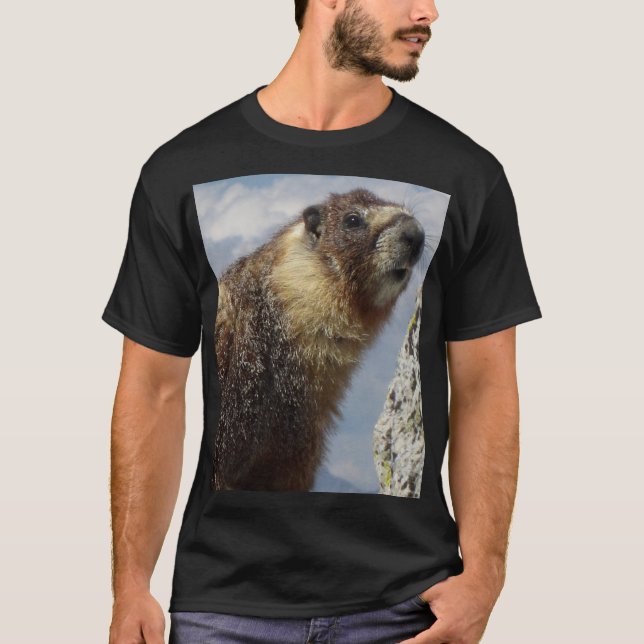 T-shirt Marmotte à ventre jaune en Yosemite (Devant)