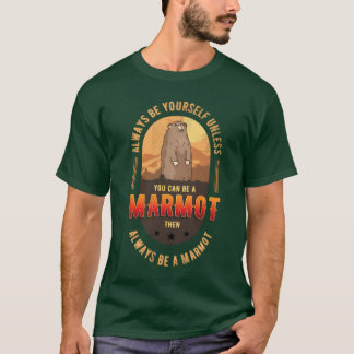 T-shirt marmotte marmotte fille animal écureuil