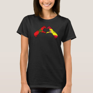 T-shirt Maroc Espagne Drapeau - Maroc Coeur espagnol Premi