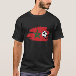 T-shirt Maroc Football Drapeau Marocain