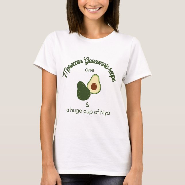 T-shirt Marocaine Guacamole Avocado (Devant)