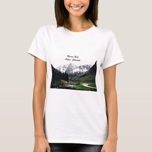 T-shirt Maroon bells (Devant)