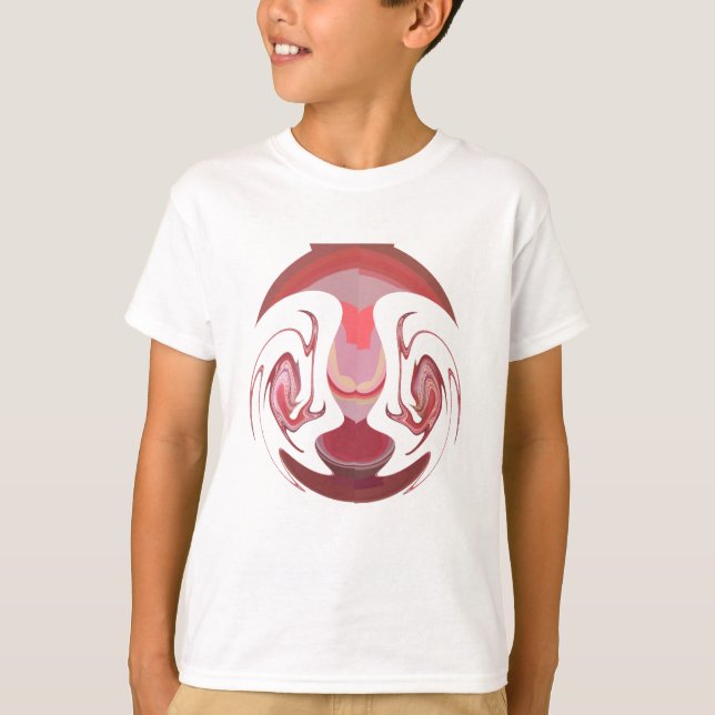 T-shirt Maroon Majesty : Rustic Radiance Texté Africain (Devant)