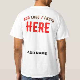 T-SHIRT MARQUE BLANCHE MODERNE ET PERSONNALISABLE VÉRIFIÉE