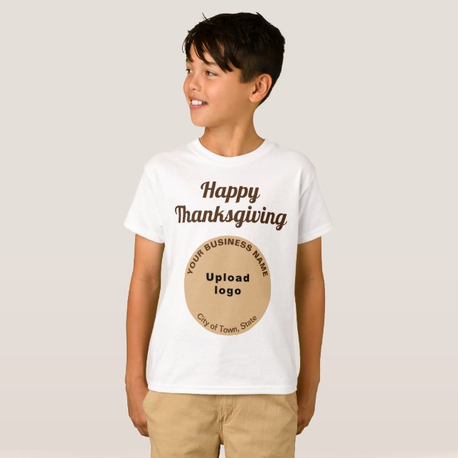 T-shirt Marque commerciale Brown légère | Thanksgiving | E (Devant entier)