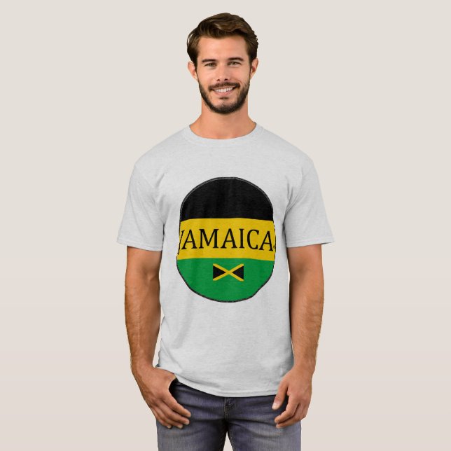 T-shirt Marque de nom du concepteur Jamaïque (Devant entier)