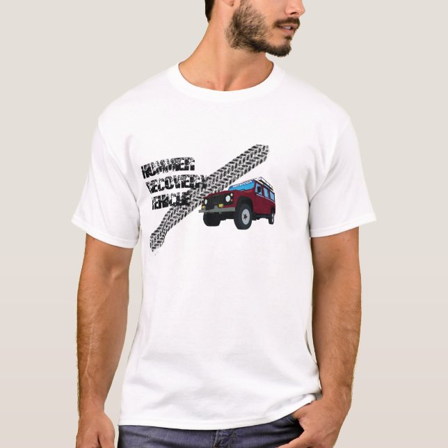 T-shirt Marque de pneu de Land Rover (Devant)