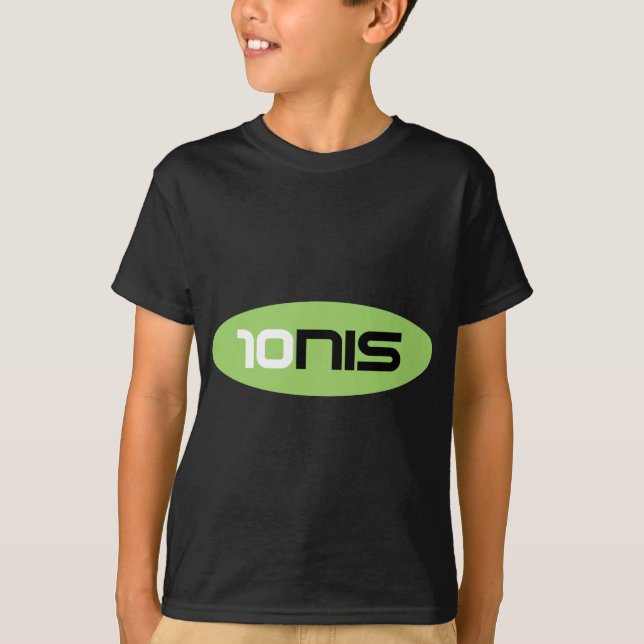 T-shirt Marque de tennis 10NIS (Devant)