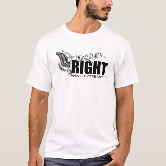 T-shirt MARQUÉ d'EXTRÉMISTE de DROITE (Devant)
