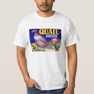 T-shirt Marque Quail Contra Costa Bartletts