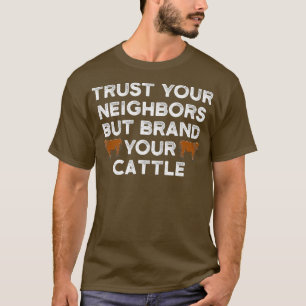 T-shirt Marque Votre Bétail Élevage Élevage Oreille