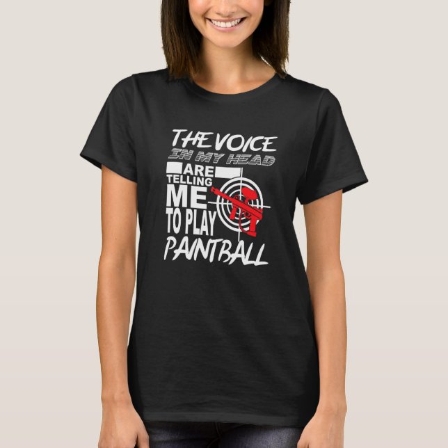 T-shirt Marqueur de Paintball Airsoft Gotcha Paintball (Devant)