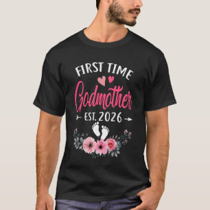 T-shirt Marraine pour la première fois promue Marraine Ét