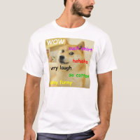 T-shirt marrant avec un chien Doge mème drôle