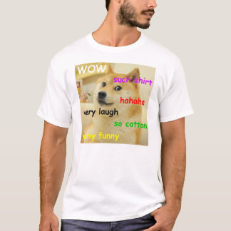 T-shirt marrant avec un chien Doge mème drôle