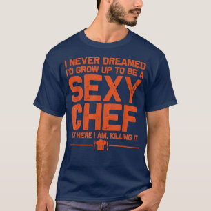 T-shirt marrant chef design hommes femmes sey cuisine nouv