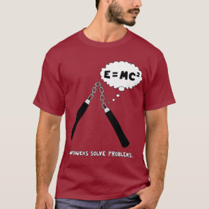 T-shirt marron de Nunchucks