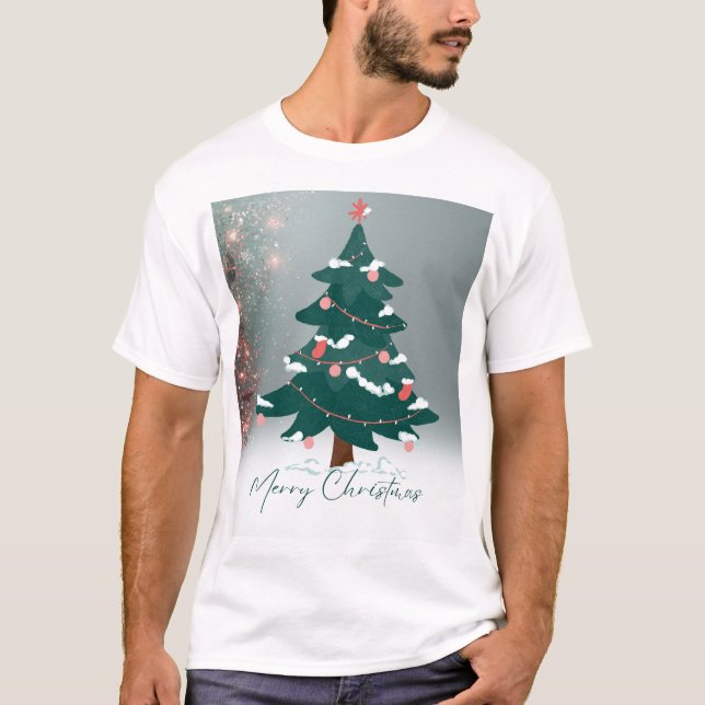 T-shirt Marry christmiss festive holiday tee (Devant)