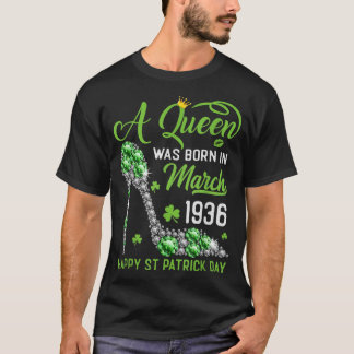 T-shirt Mars 1936 87e anniversaire Joyeux Saint Patrick's 