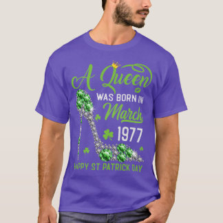 T-shirt Mars 1977 46e anniversaire Joyeux St Patrick's Day