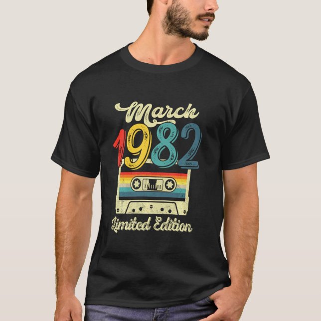 T-shirt Mars 1982 Limited Edition 40e anniversaire Retro C (Devant)