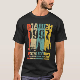 T-shirt Mars 1997 25 Ans D'Être Impressionnant