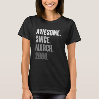 T-shirt Mars Anniversaire 23ème Décoration 23 Ans Vintag