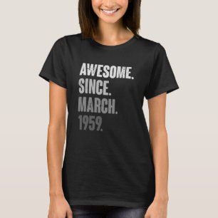T-shirt Mars Anniversaire 64e Décoration 64 ans Vintag