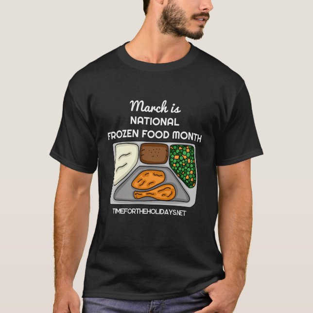 T-shirt Mars est le Mois national des aliments congelés (Devant)