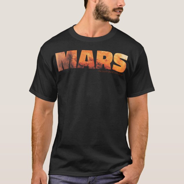 T-shirt Mars - La Quatrième Planète Du Soleil (Devant)