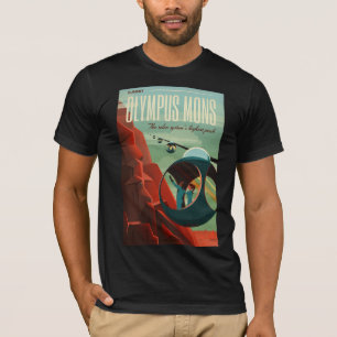 T-shirt Mars Olympus Mons Système solaire Volcano le plus