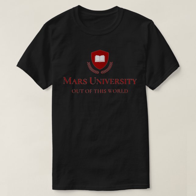 T-shirt Mars University Mars Athlétisme Occupy Mars Zip (Design devant)