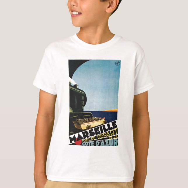 T-shirt Marseille / Marseille - Côte d'Azur France Voyage (Devant)