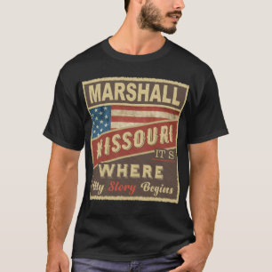 T-shirt MARSHALL, MO C'est là que commence mon histoire