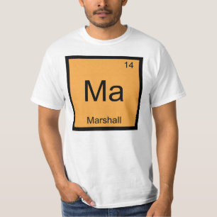 T-shirt Marshall Nom Chimie Élément Tableau Périodique