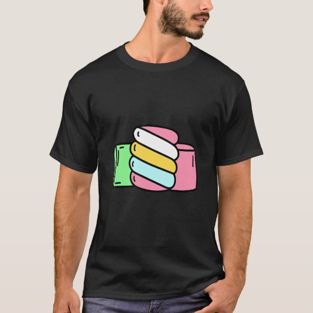 T-shirt Marshmallow sweets candy (Devant)