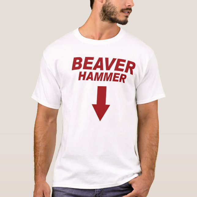 T-shirt Marteau de castor (Devant)