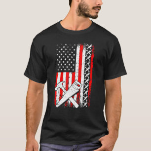 T-shirt Marteau de menuisier à drapeau américain
