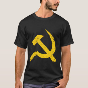 T-shirt Marteau Et Faucille Du Drapeau Communiste De L'Uni