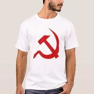 T-shirt Marteau rouge et faucille de style classique sur