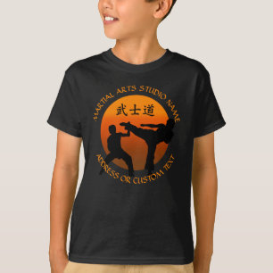 T-shirt Martial Arts Karate Taekwondo Kung Fu Studio Propr