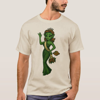 T-shirt Martian Beauty Queen | Pin-up Alien Sci-Fi rétro