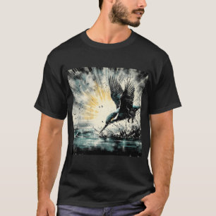 T-shirt Martin-pêcheur, Art Généré par l'Ia