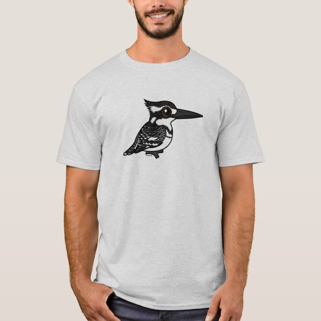 T-shirt Martin-pêcheur pie de Birdorable (Devant)