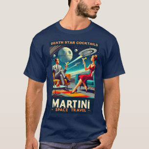 T-shirt Martini Space Affiches de voyage Death Star Cockta