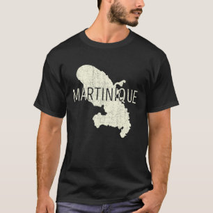 T-shirt Martinique Carte Word France Souvenir