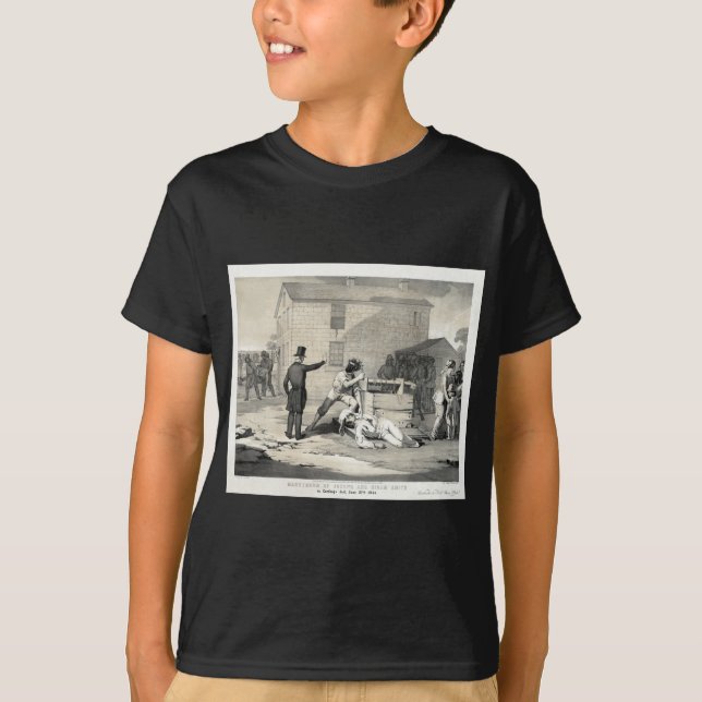 T-shirt Martyre de Joseph et de Hiram Smith en prison de (Devant)