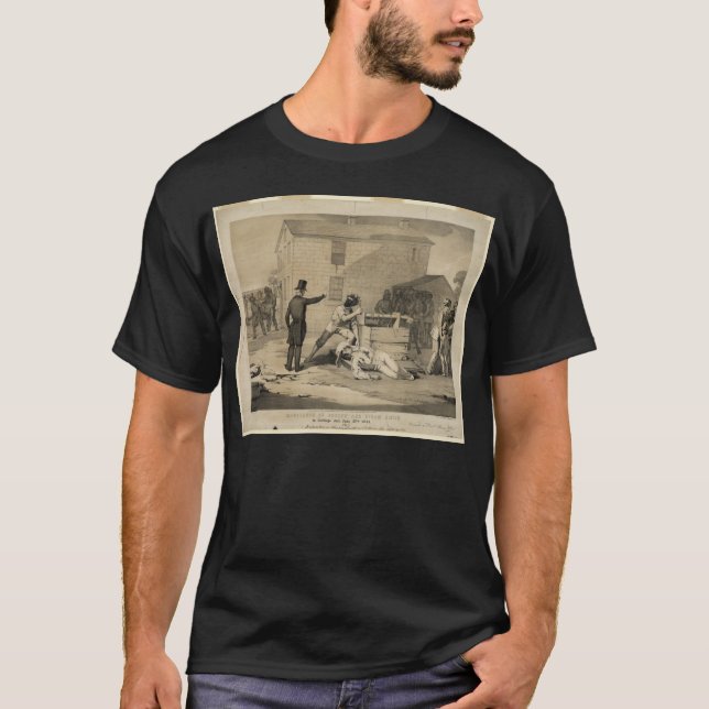 T-shirt Martyre de Joseph et de Hiram Smith en prison de (Devant)